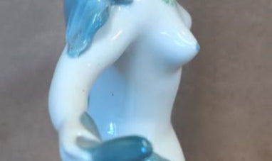 Vintage Ceramic Mermaid Planter