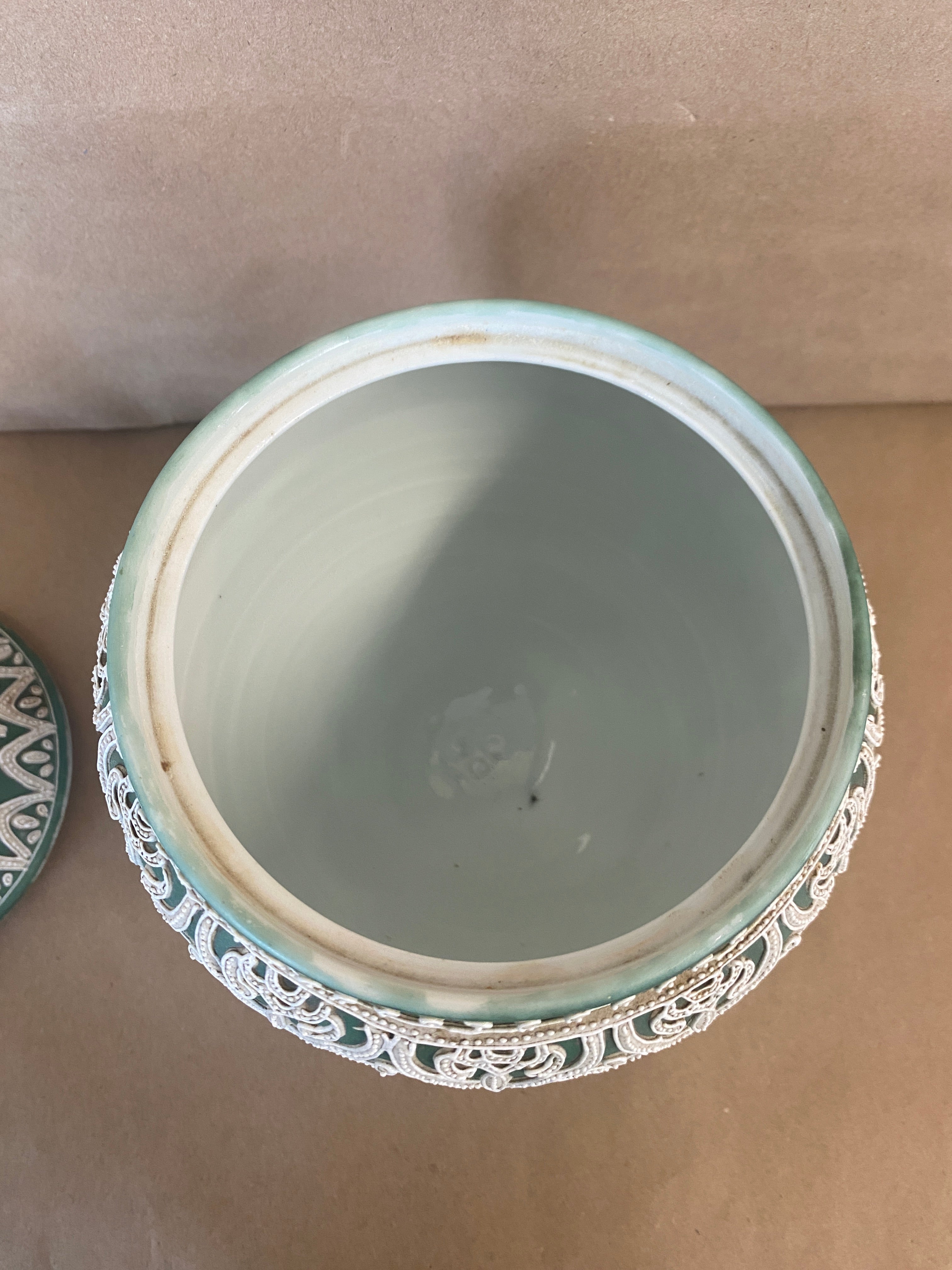 Japanese Moriage, Antique Biscuit Jar