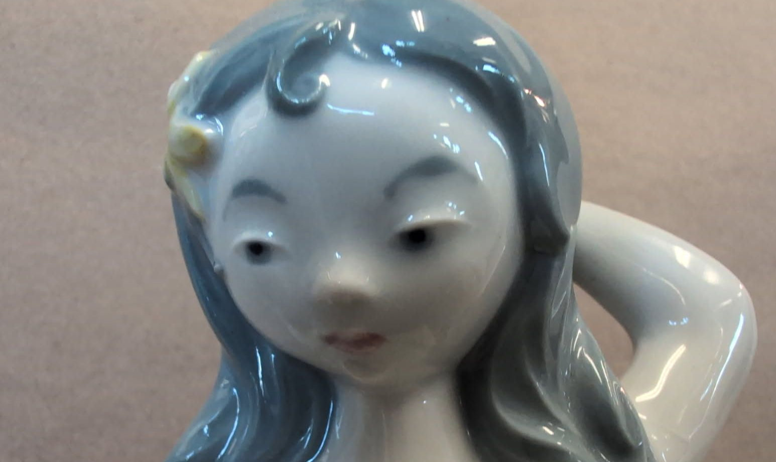 Vintage Ceramic Mermaid Planter