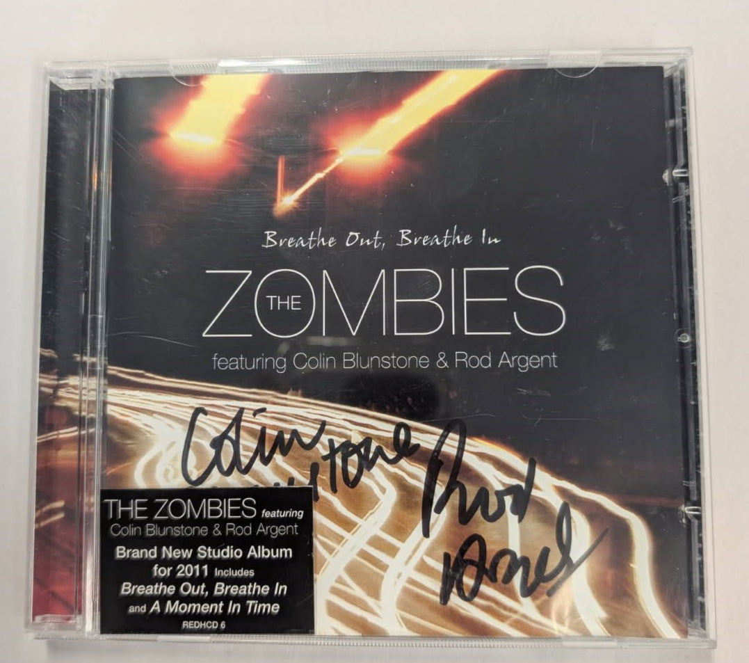 Zombies "Breathe Out, Breathe In" Autographed Colin Blunstone Rod Agent CD