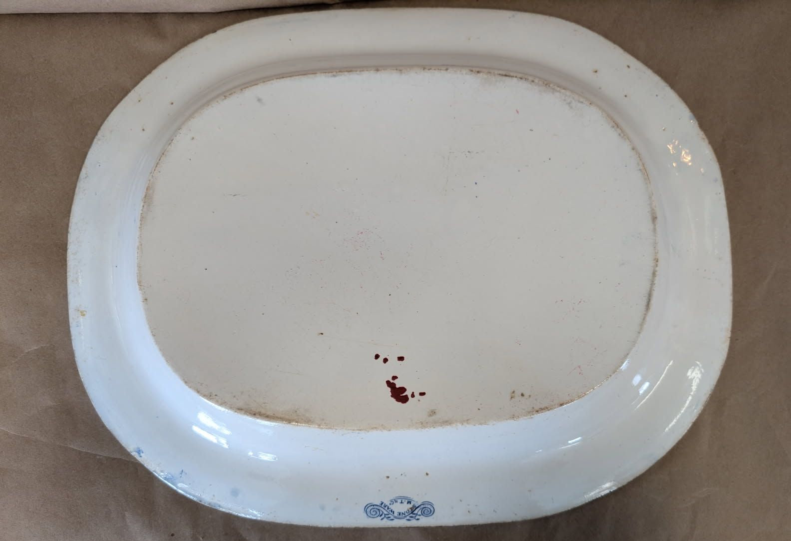 17 3/4" Blue Willow Transferware Platter