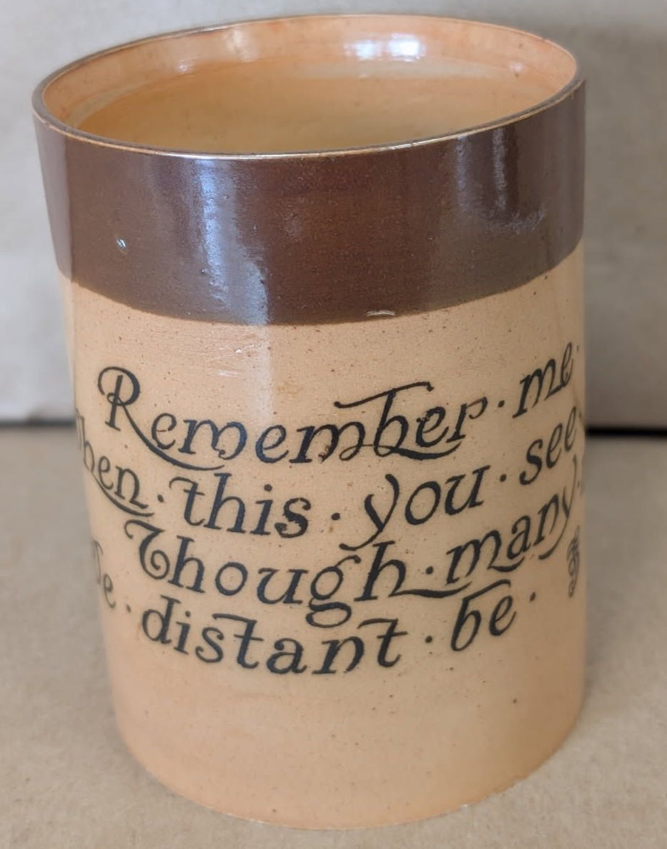 Royal Doulton Earthenware Tankard with Motto