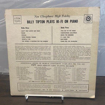 Billy Tipton transgender vinyl lp