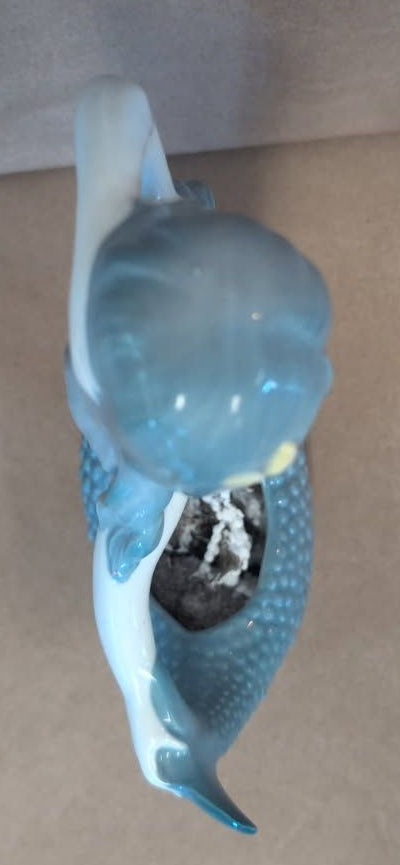 Vintage Ceramic Mermaid Planter 