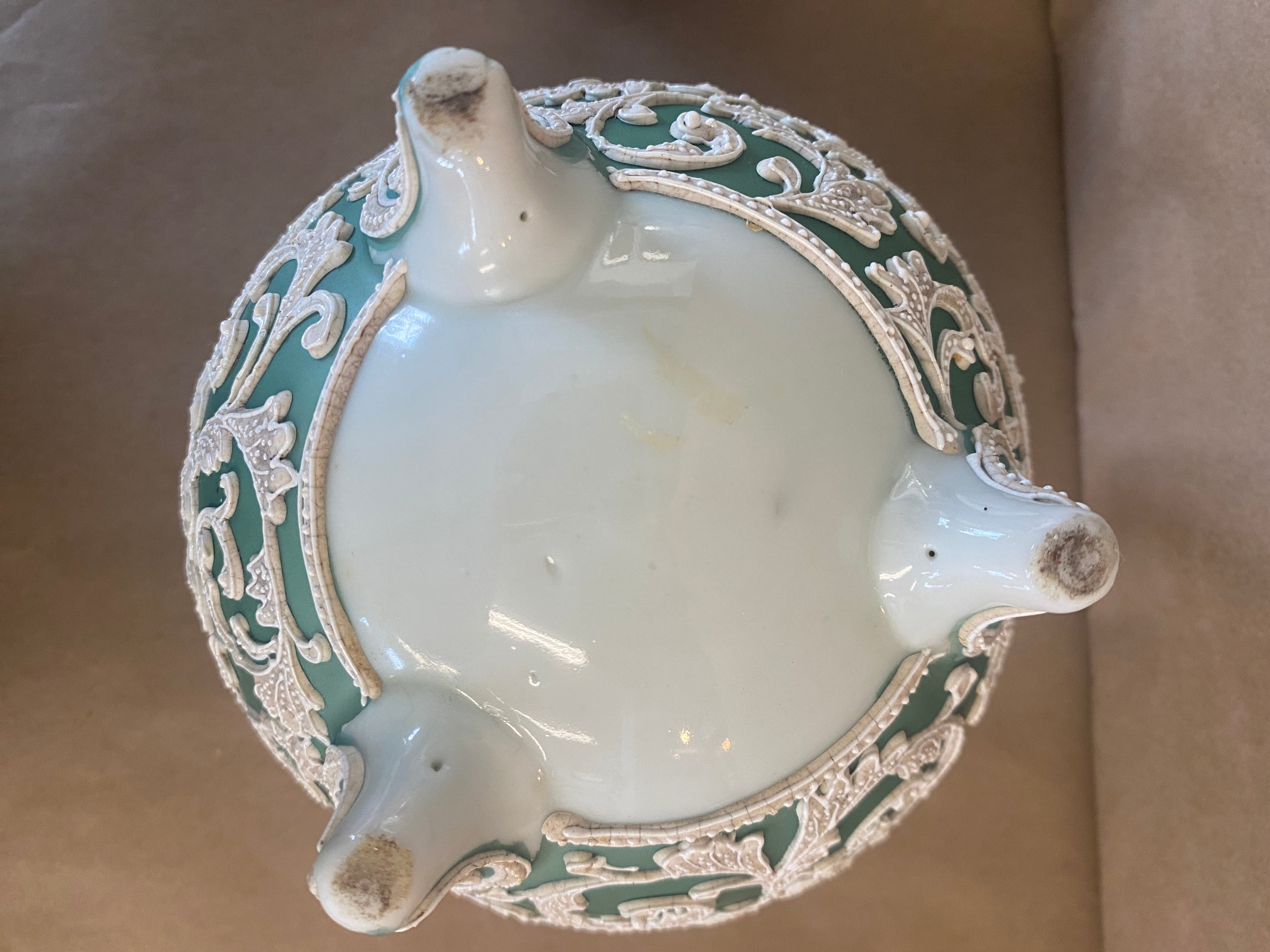 Japanese Moriage, Antique Biscuit Jar