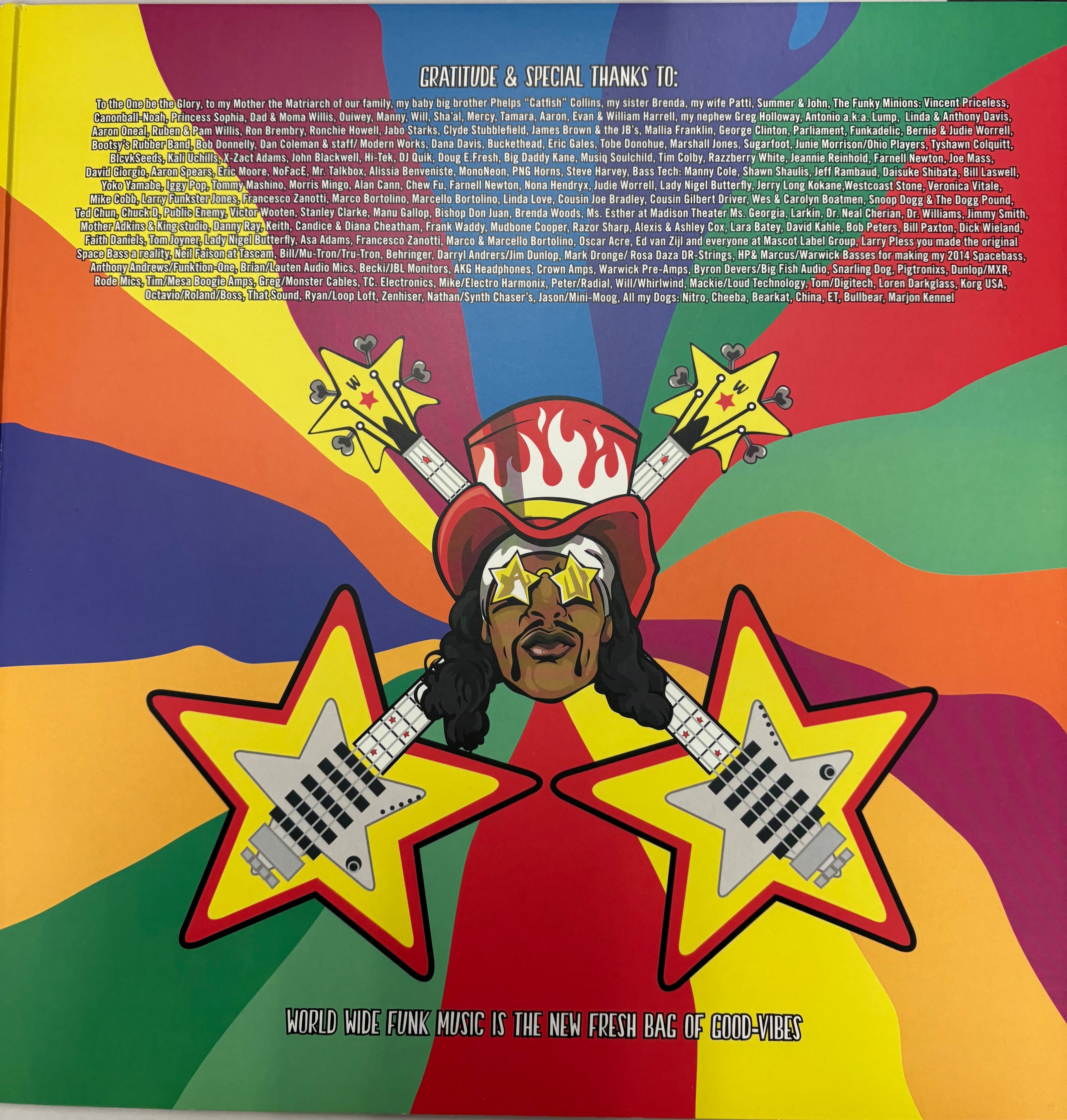 Bootsy Collins autographed vinyl lp