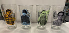 Set of 4 Big Bang Theory 16 oz glasses.