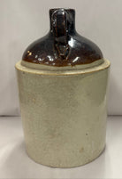 Vintage Whiskey Stoneware Brown and White Jug