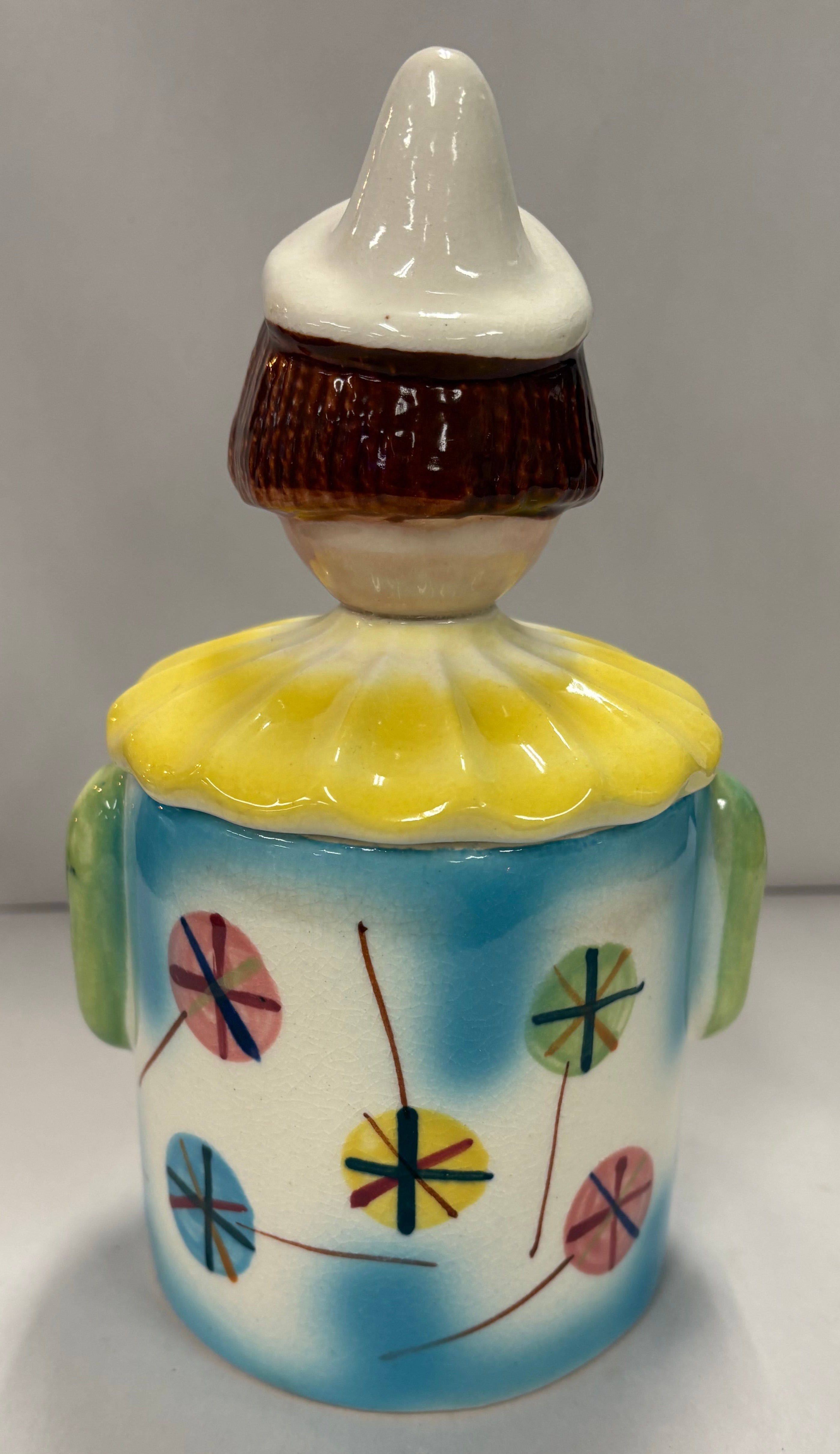 Vintage clown lollipop jar