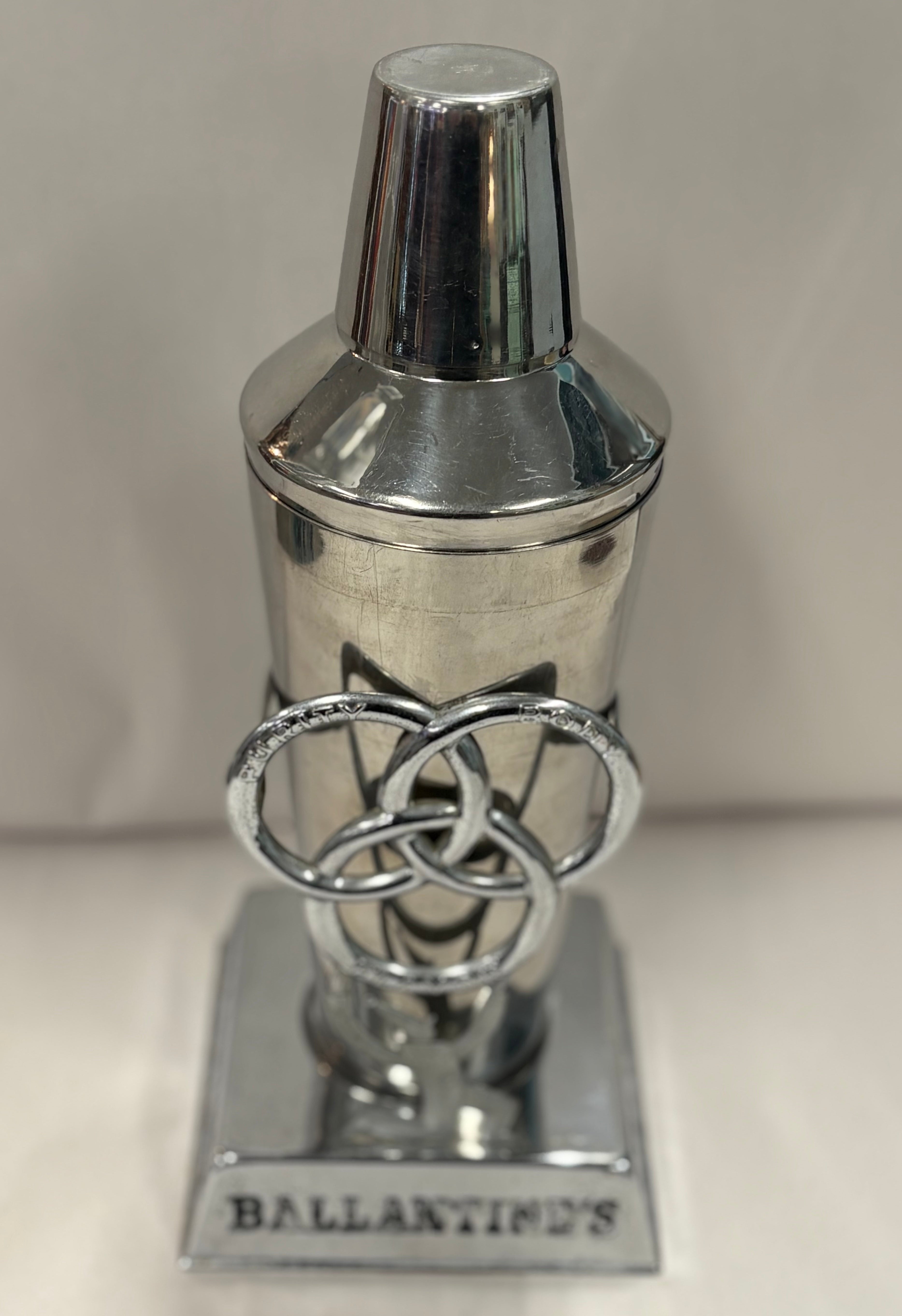 Vintage Ballantine's Crome Martini Shaker