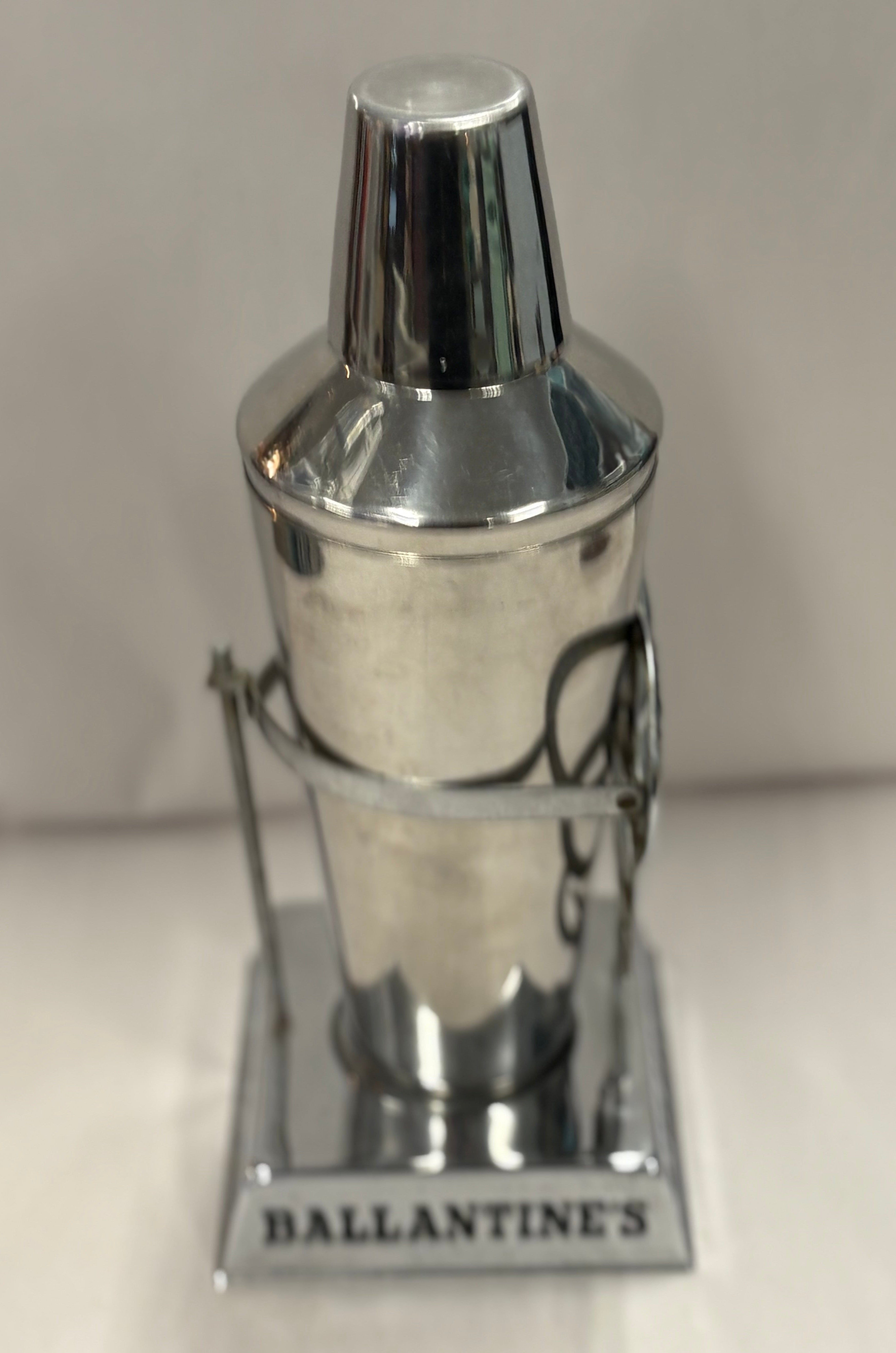 Vintage Ballantine's Crome Martini Shaker