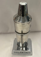 Vintage Ballantine's Crome Martini Shaker