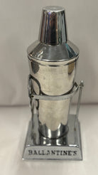 Vintage Ballantine's Crome Martini Shaker