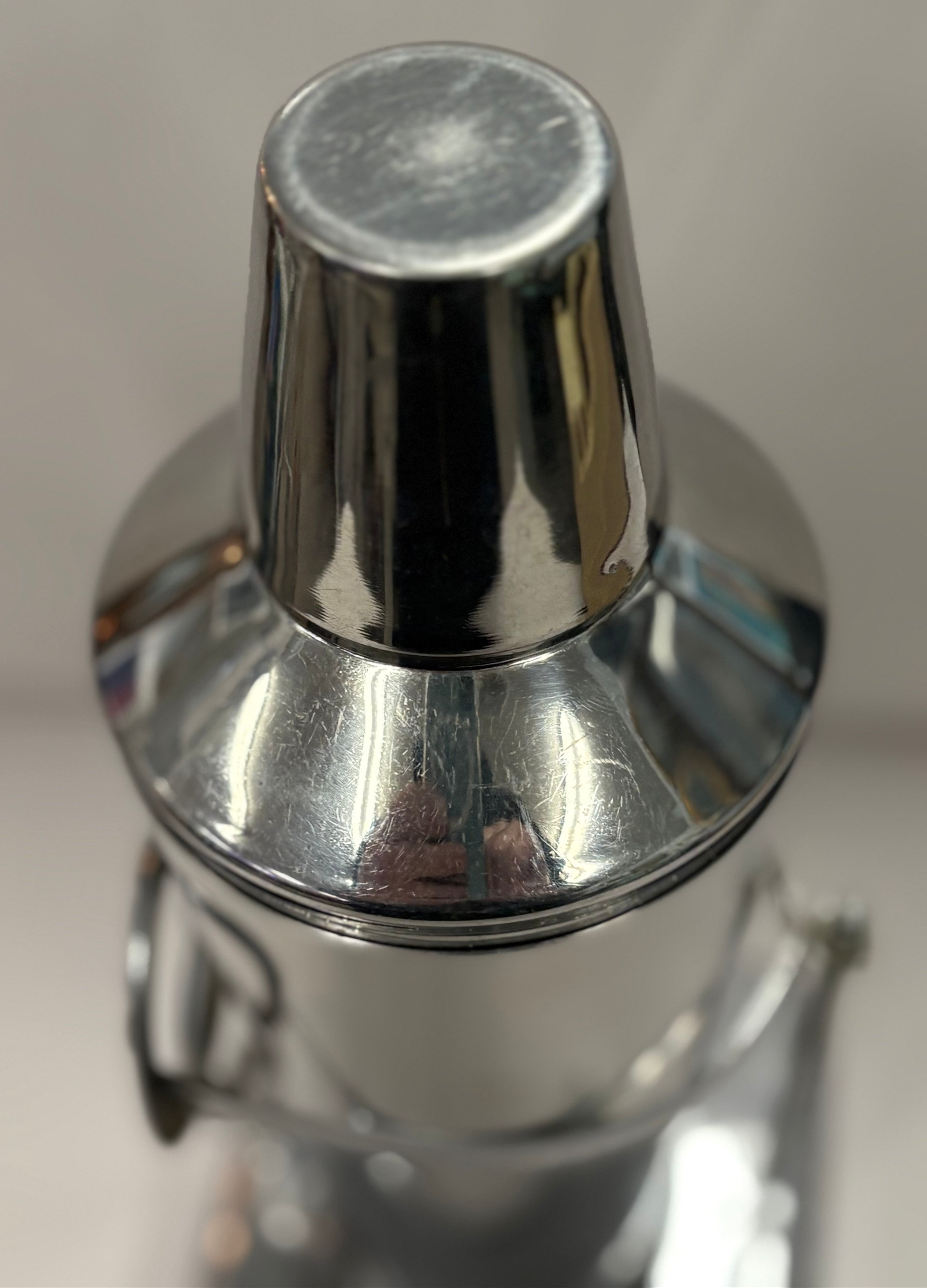Vintage Ballantine's Crome Martini Shaker