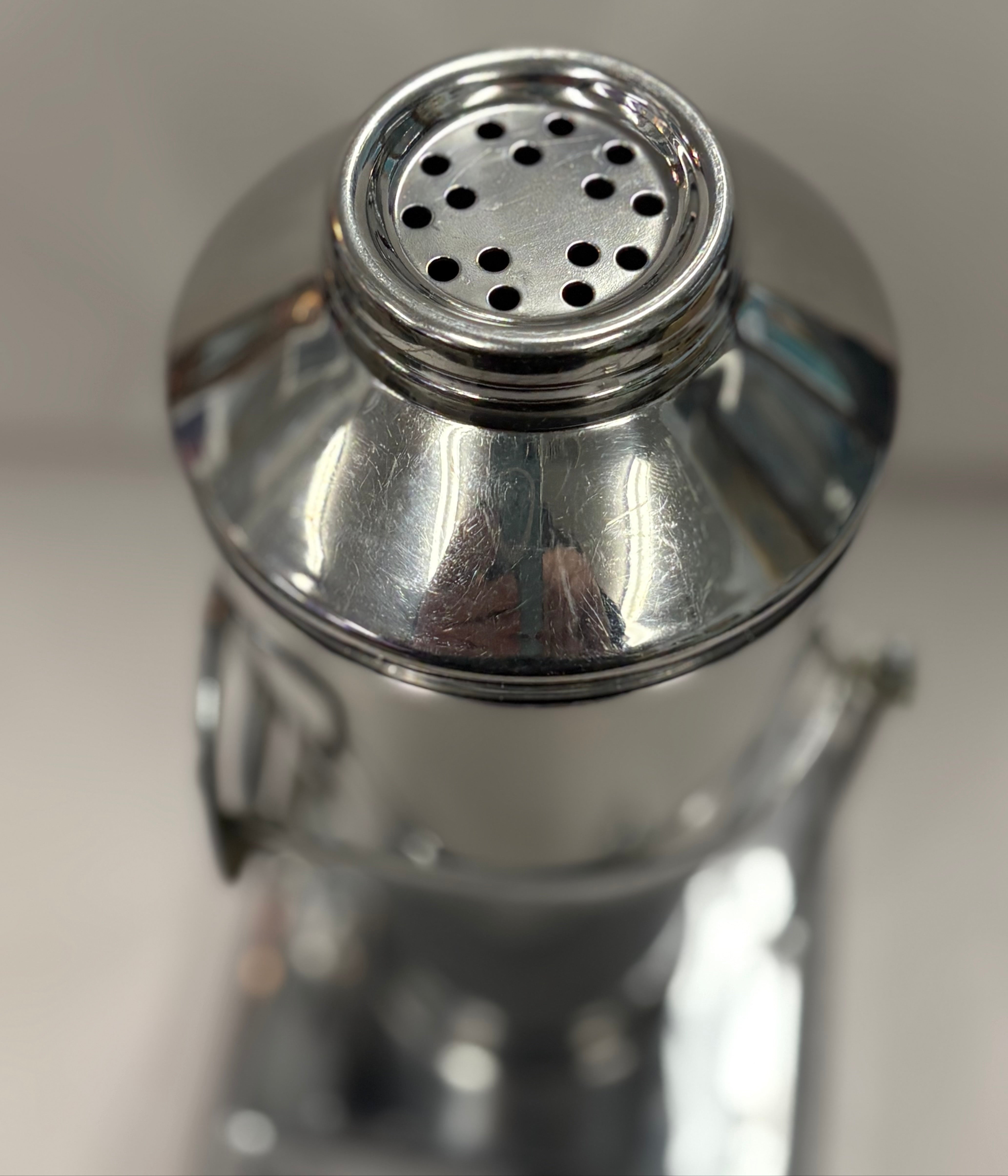 Vintage Ballantine's Crome Martini Shaker