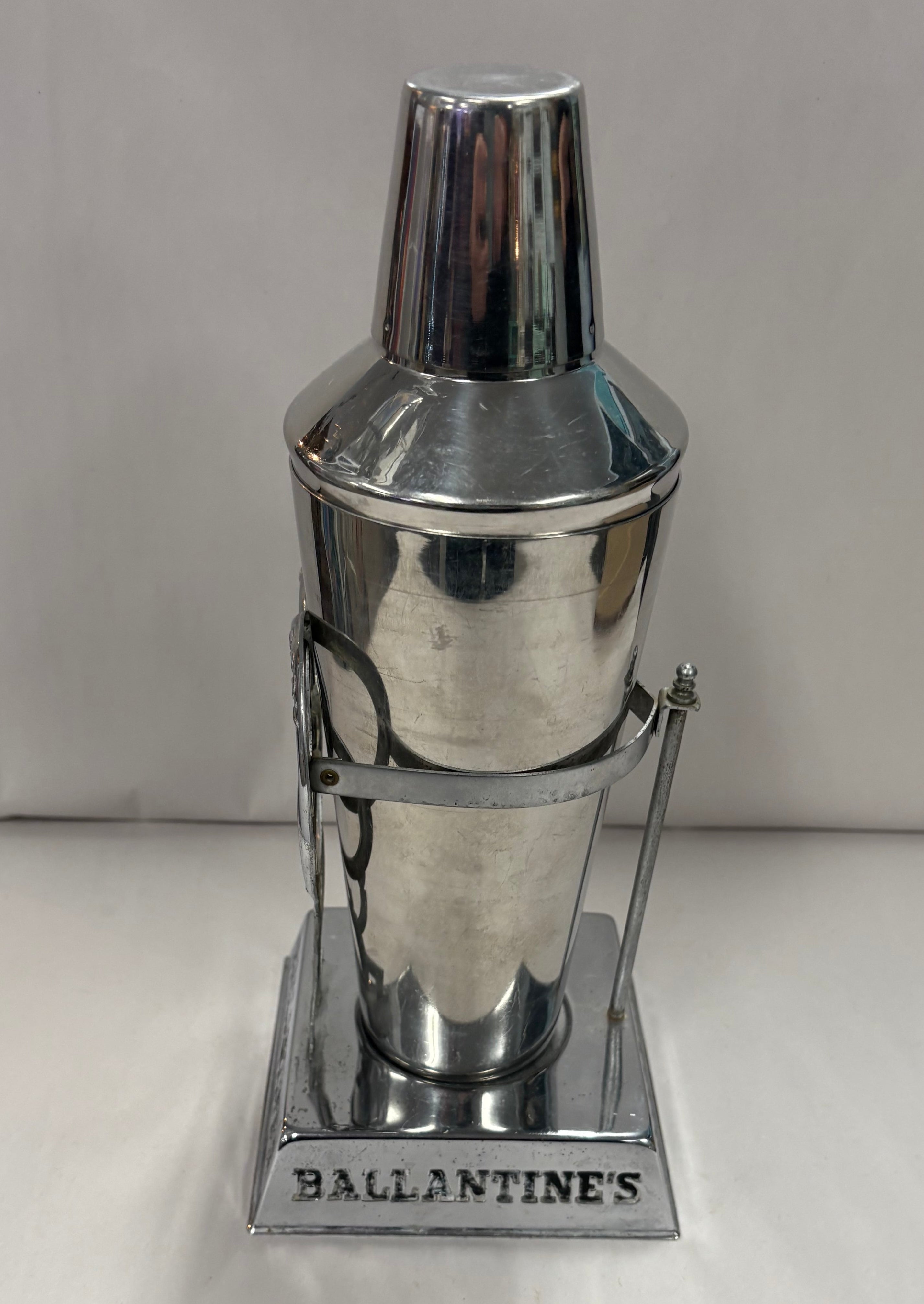 Vintage Ballantine's Crome Martini Shaker