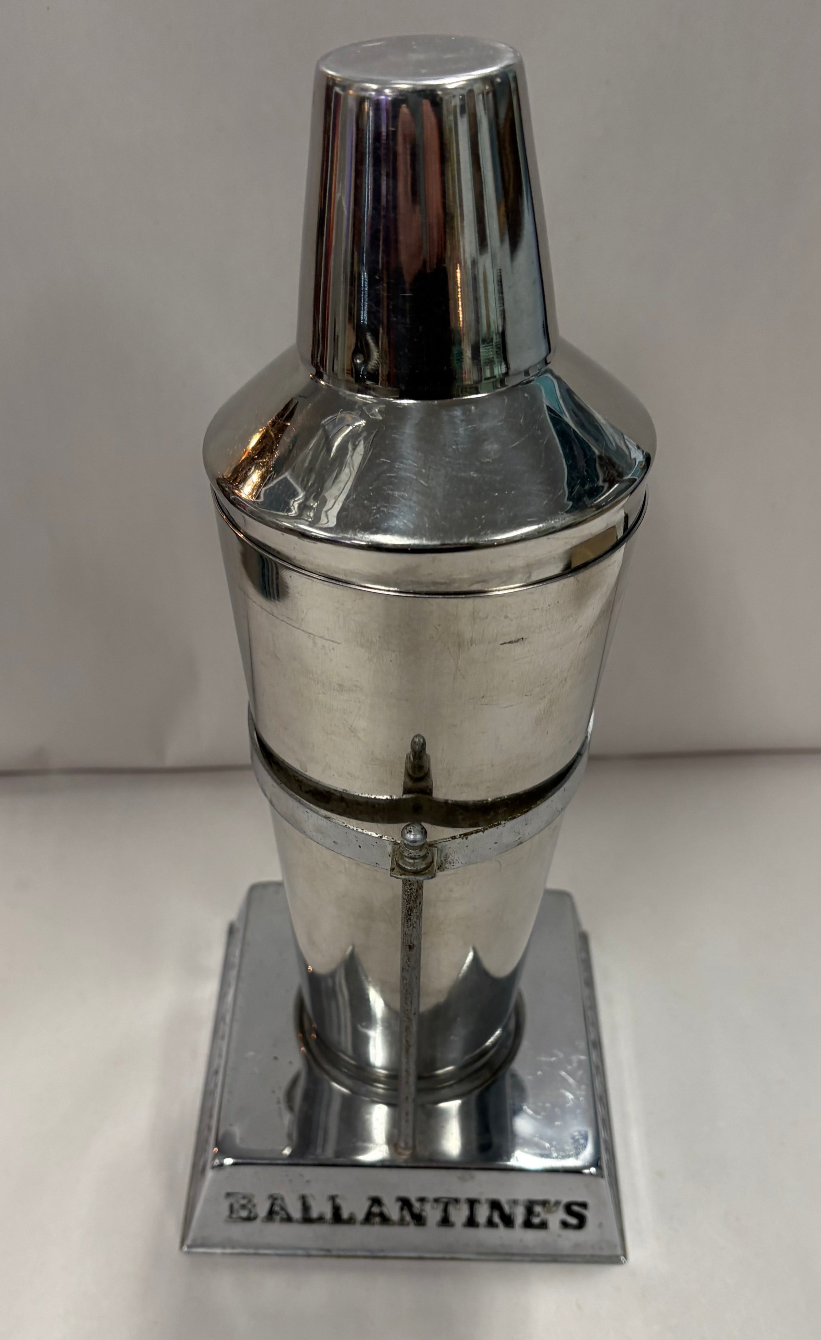 Vintage Ballantine's Crome Martini Shaker