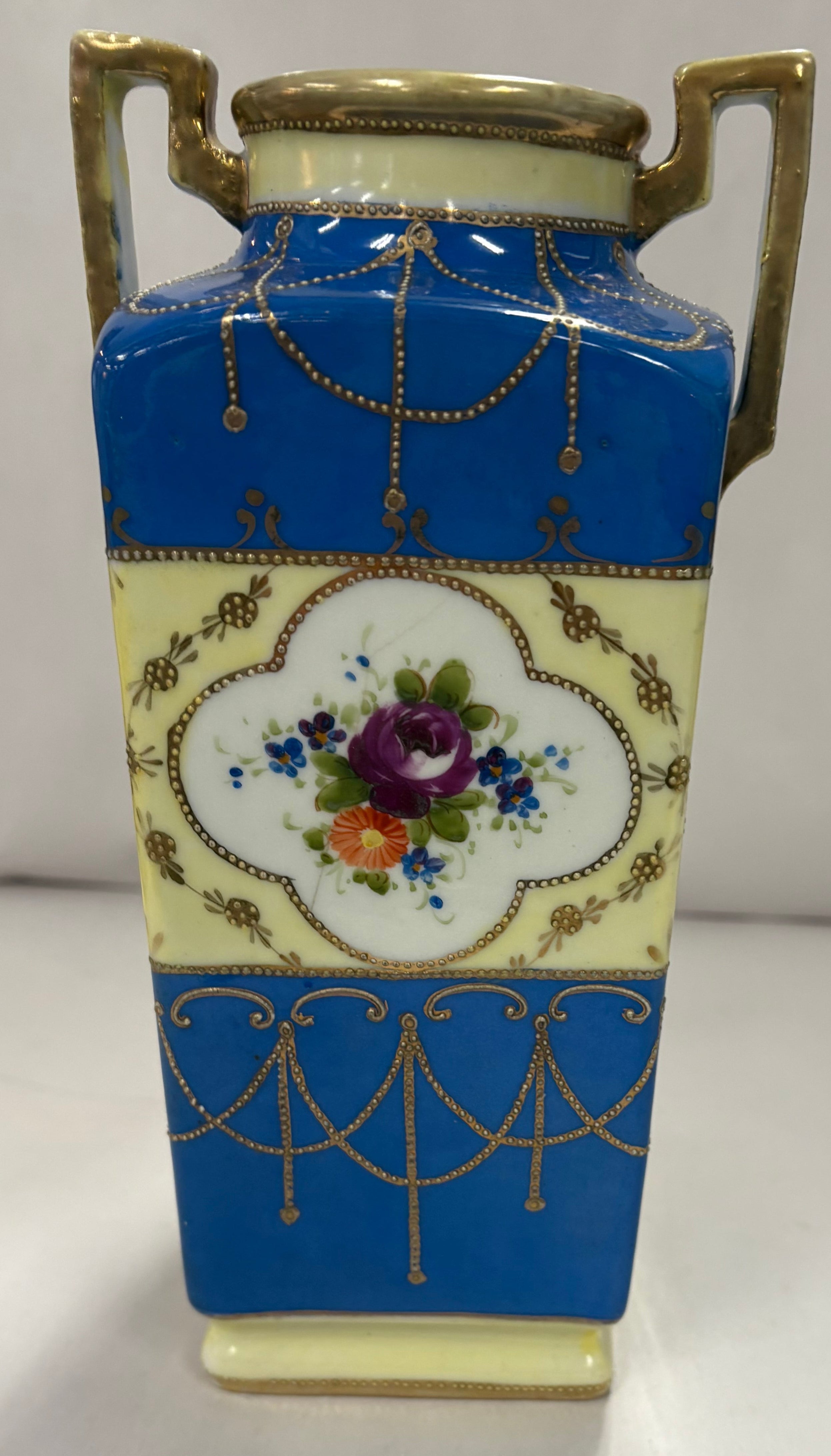 Hand Painted Nippon Vase 