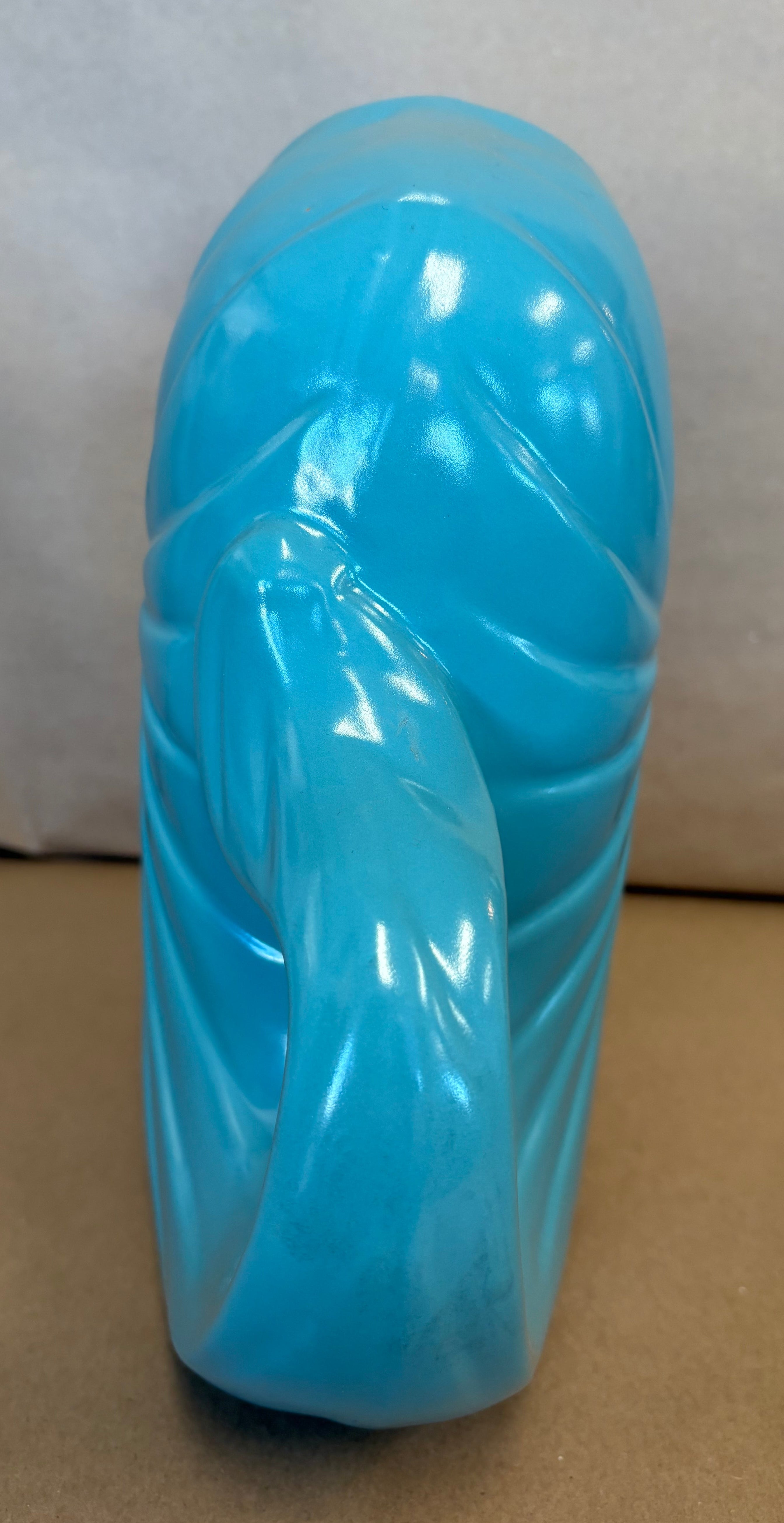 tourquoise ceramic whale gorgle pitcher