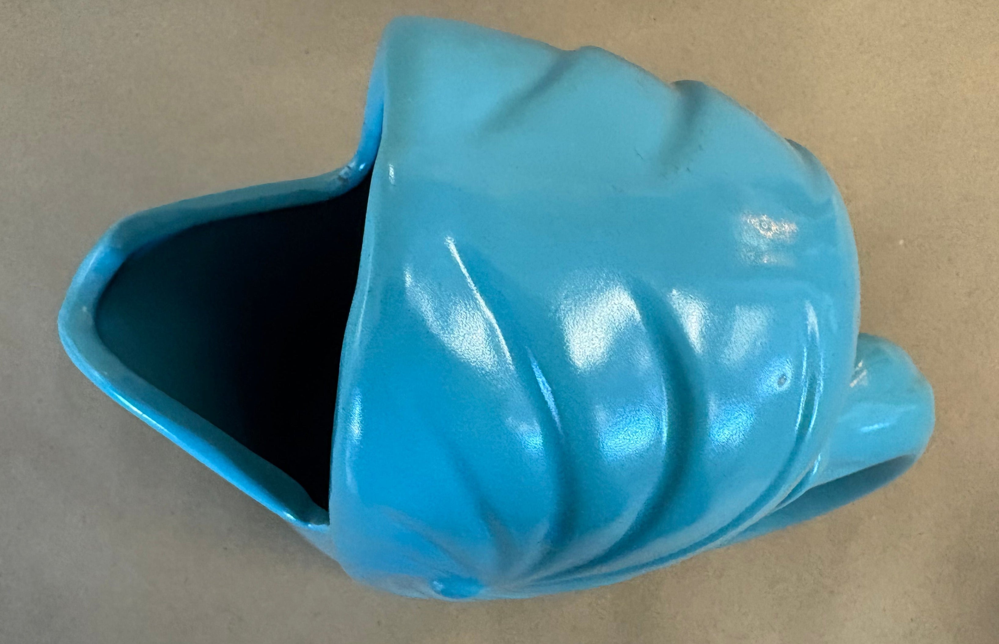 tourquoise ceramic whale gorgle pitcher