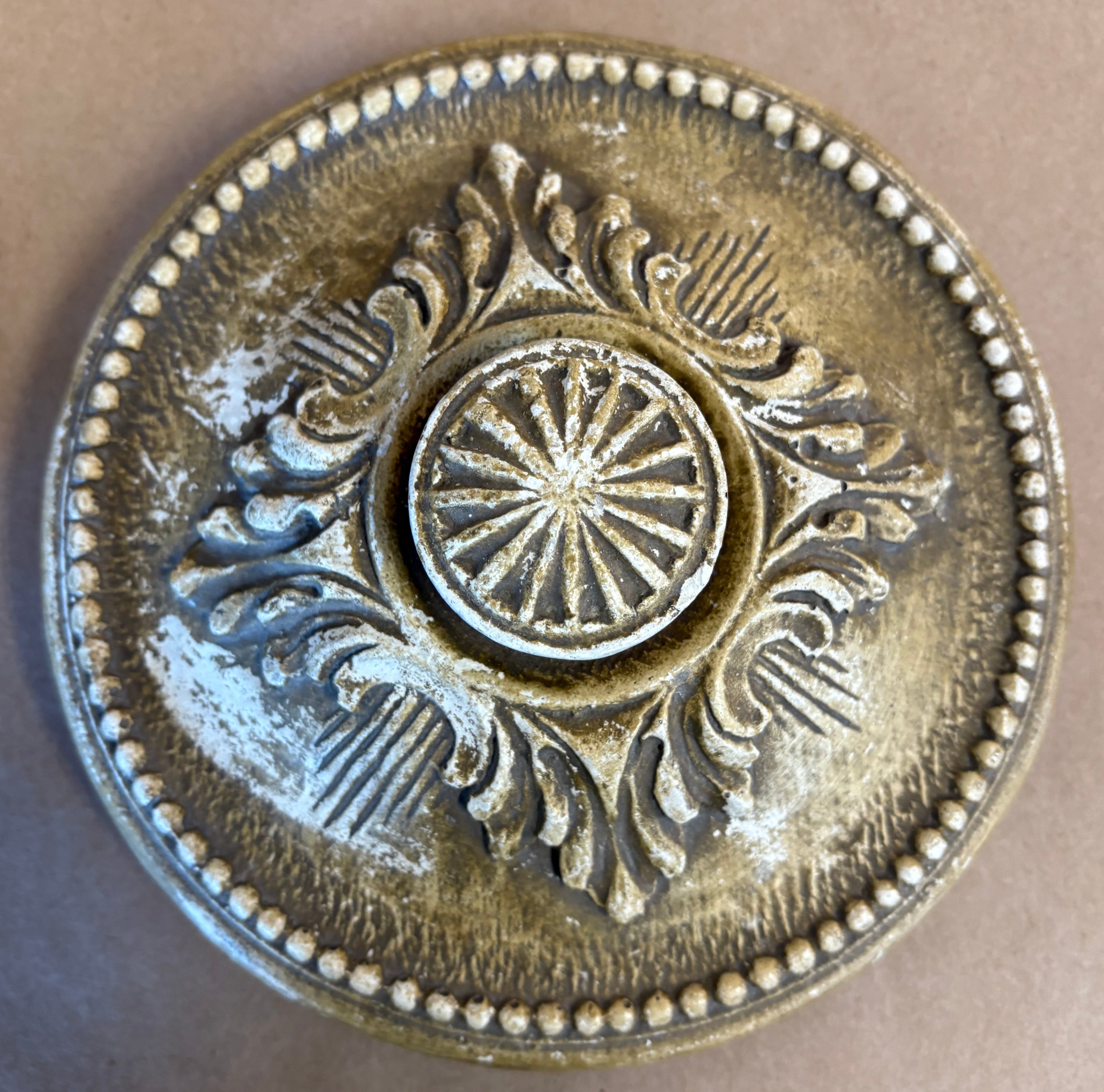 Vintage stoneware Tobacco Jar with Mermaids and Mermen