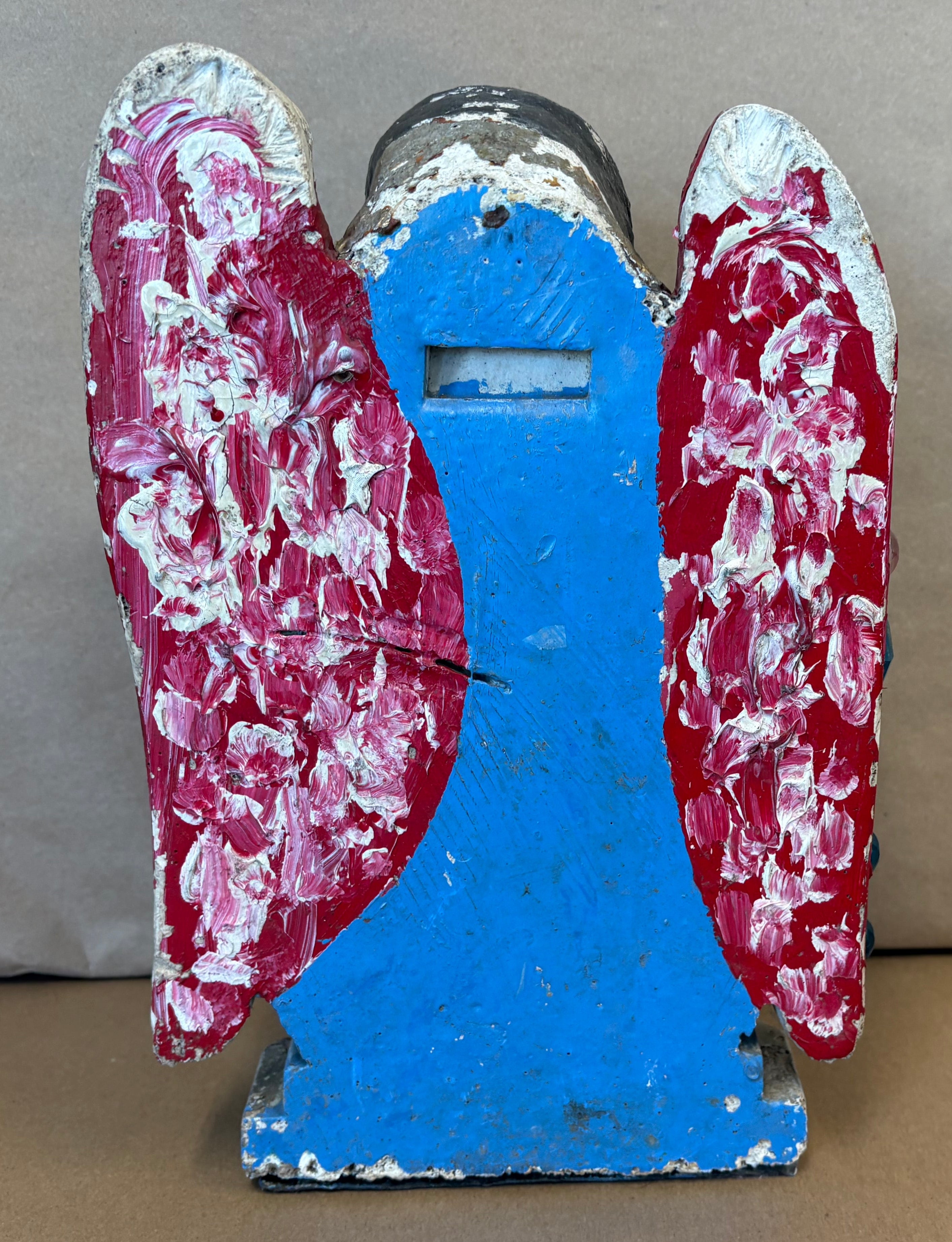 Vintage Cement Angel Statue