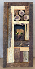Reclaimed wood Owl Wall Hanging by John Parke