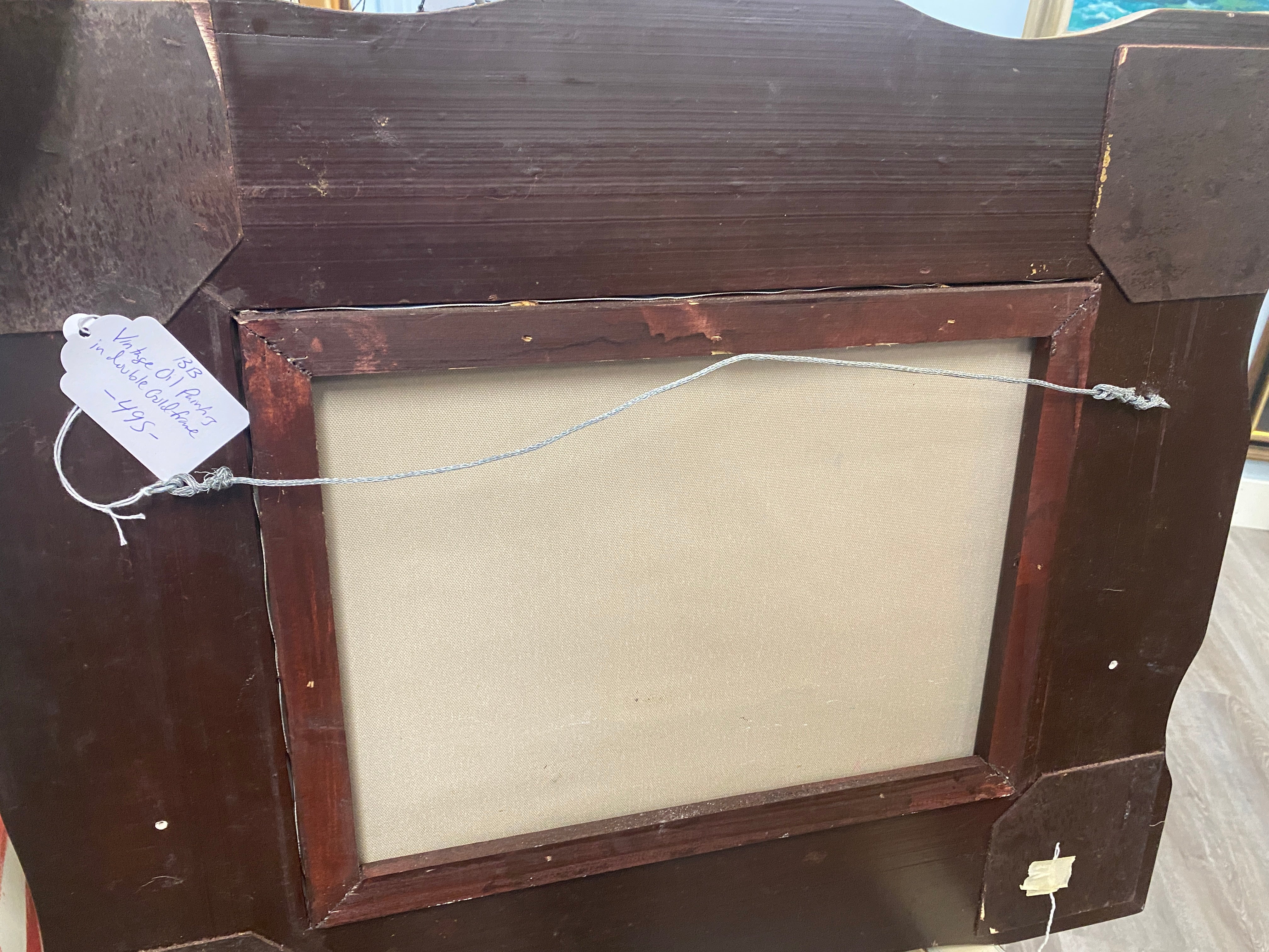 nautical art, vintage oil painting, gilded frame, beach house decor, sailing, Cape Cod.