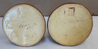 Van Briggle tulip taper candle holders, mulberry & gray art pottery
