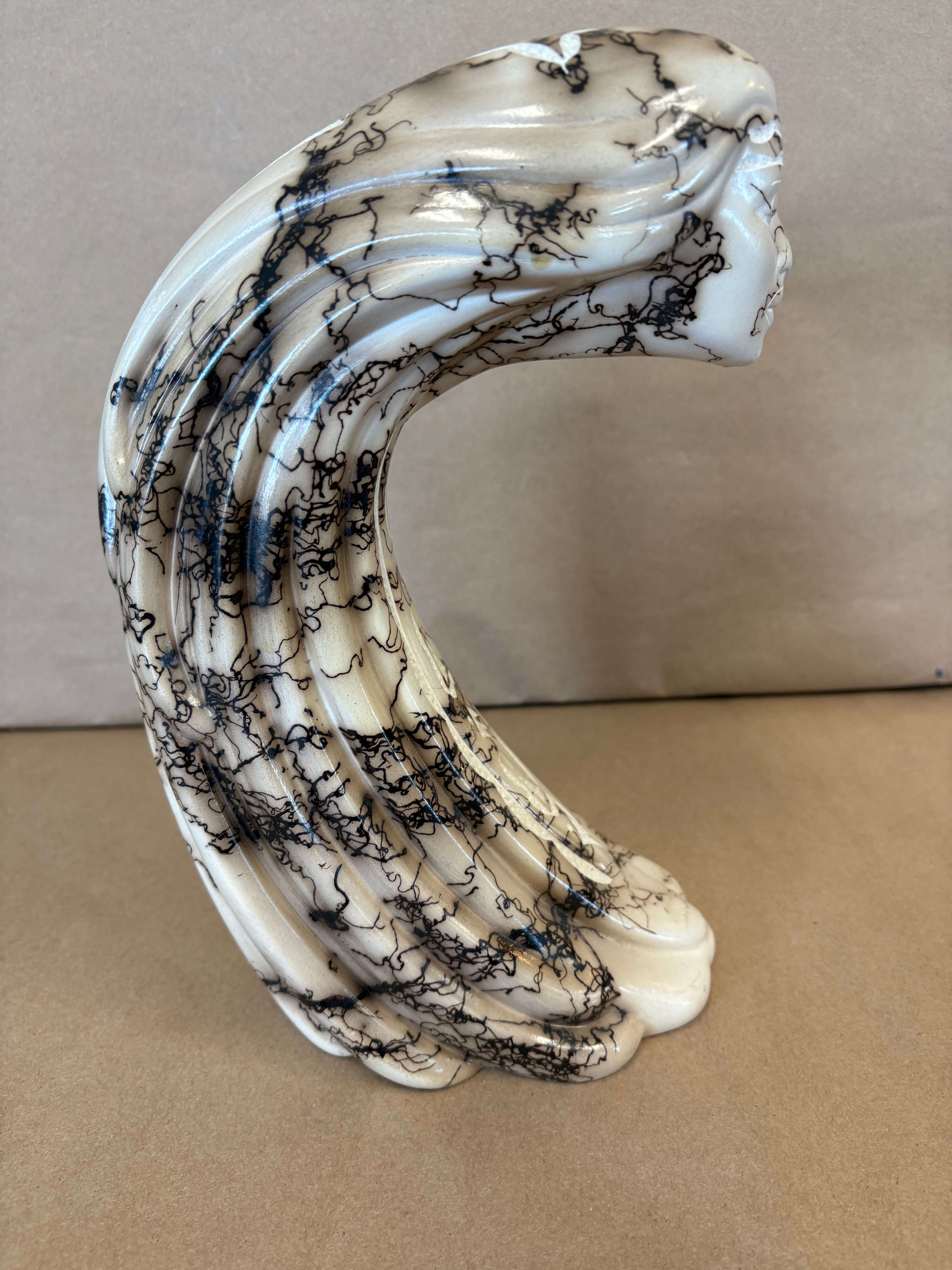 Tom Vail native horse hair sculpture of a woman