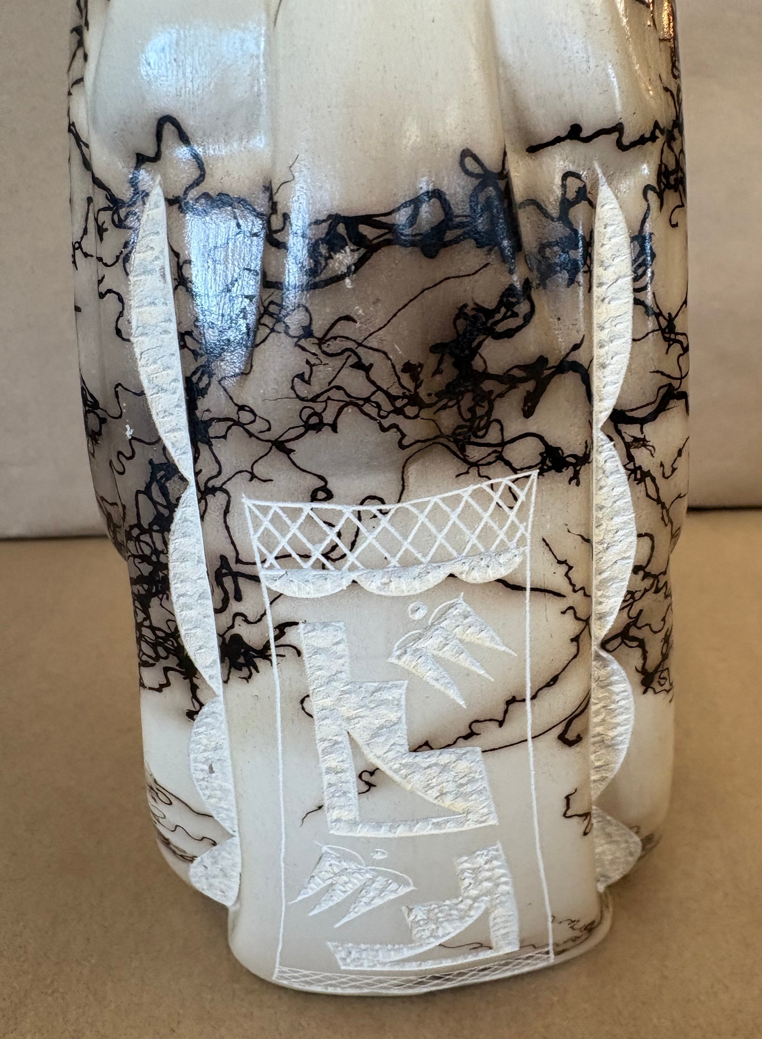 Tom Vail native horse hair sculpture of a woman