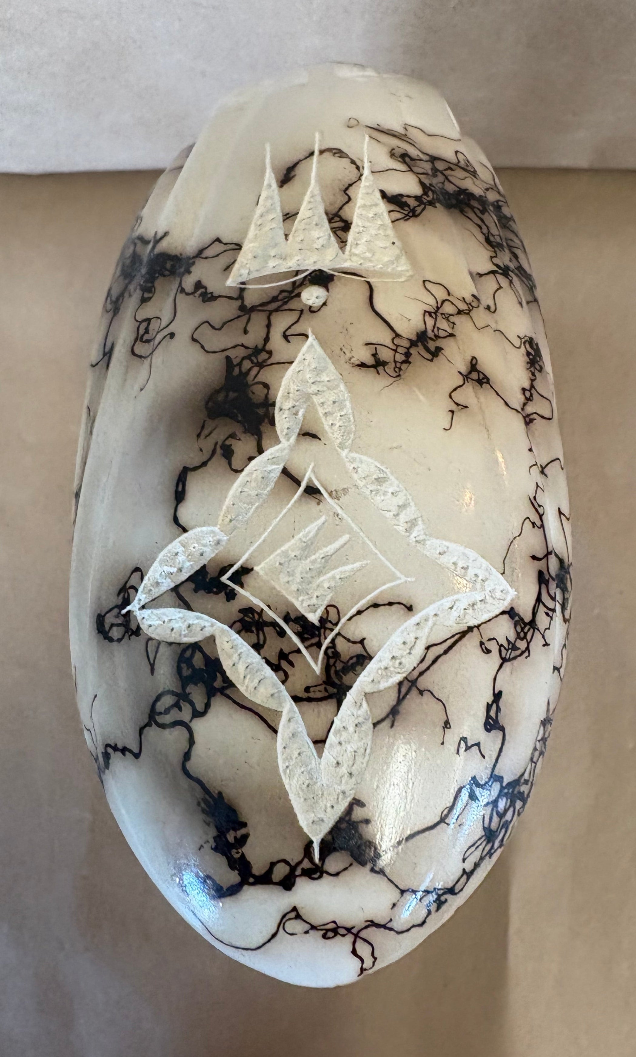 Tom Vail native horse hair sculpture of a woman