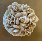 Icice LW Rice & Co, floral pink perfume bottle with stopper
