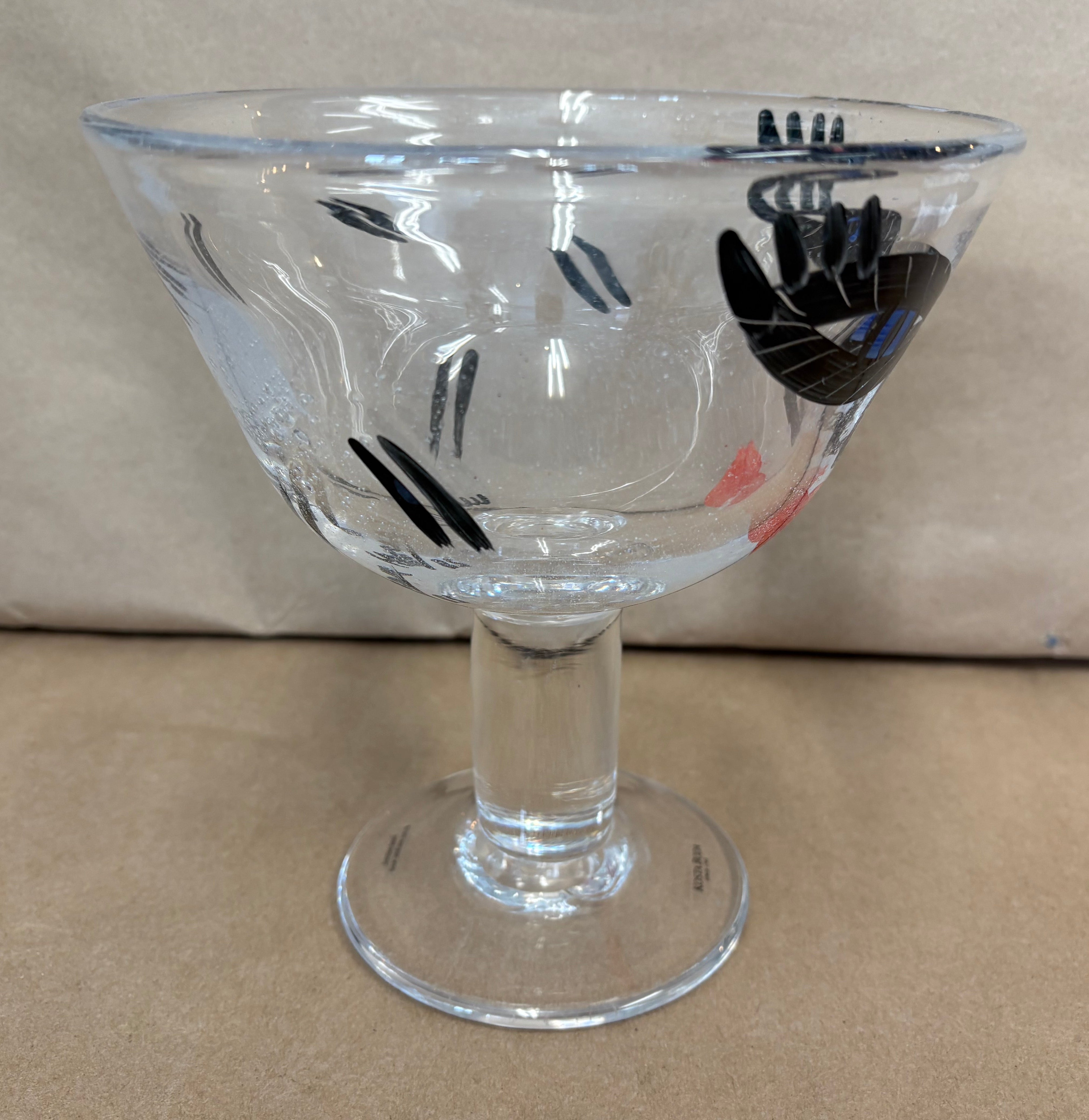 Kosta Boda bowl, "Open minds", clear glass