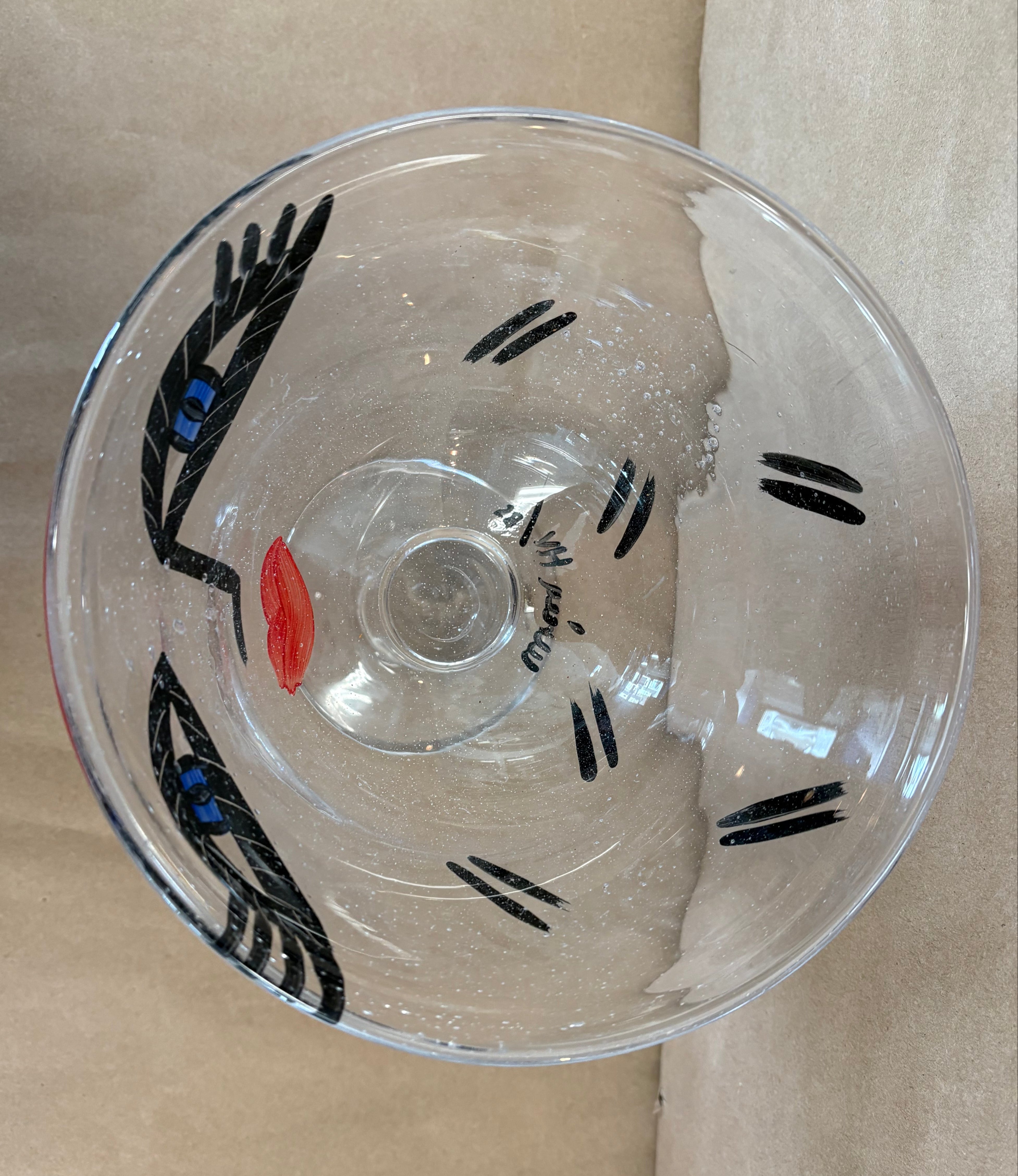 Kosta Boda bowl, "Open minds", clear glass
