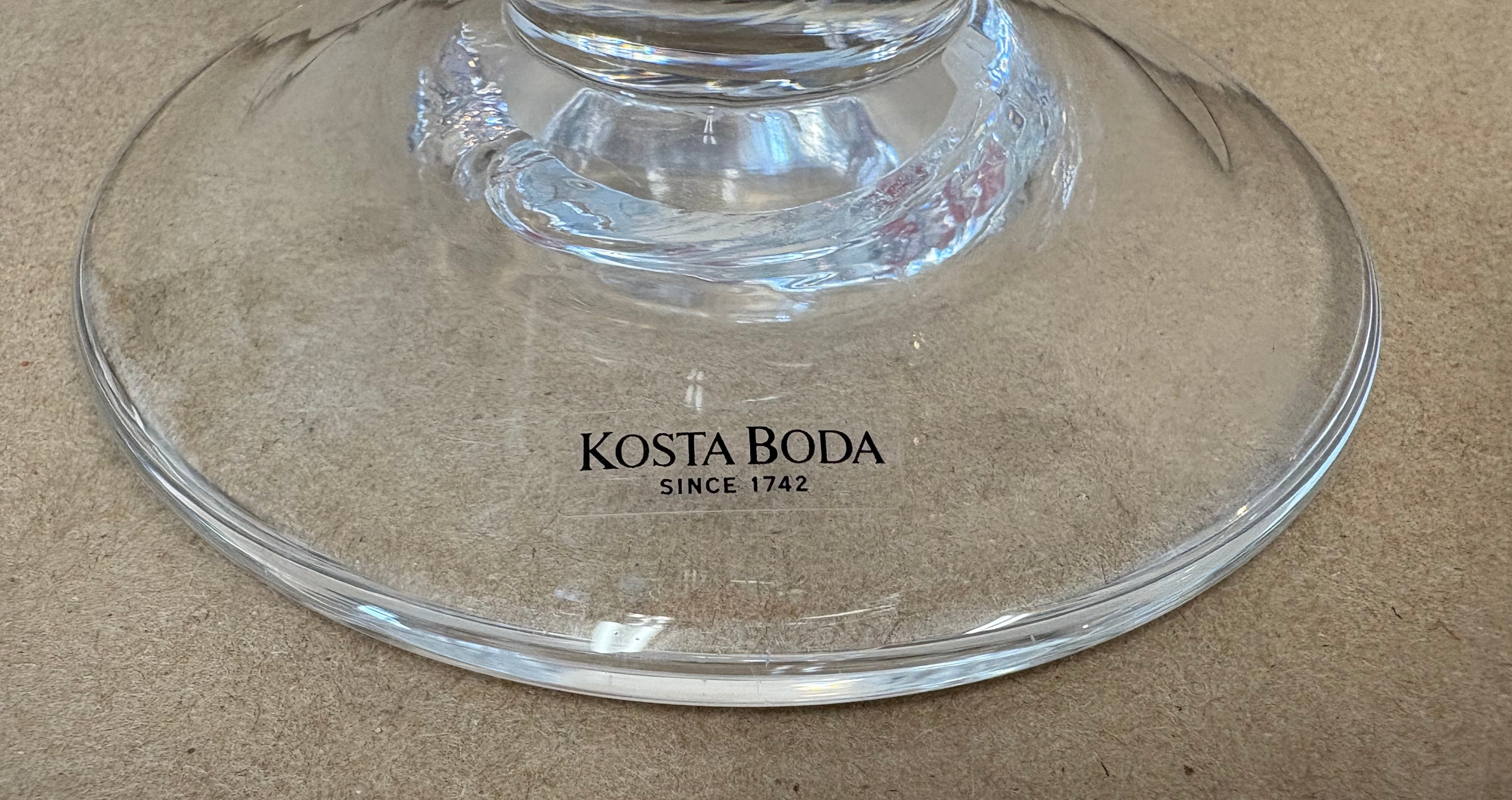 Kosta Boda bowl, "Open minds", clear glass