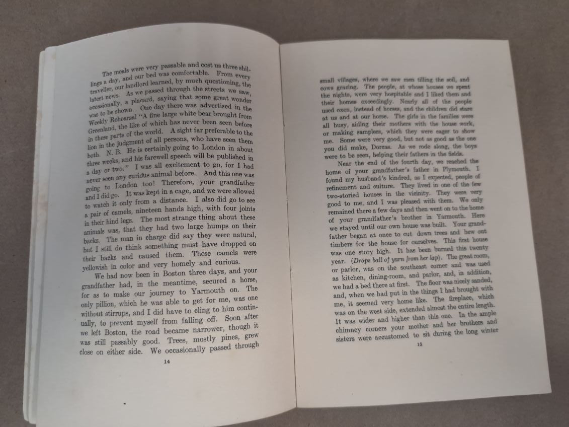 Very Rare "An Evening with a Cape Cod Family a Hundred Years Ago" Book