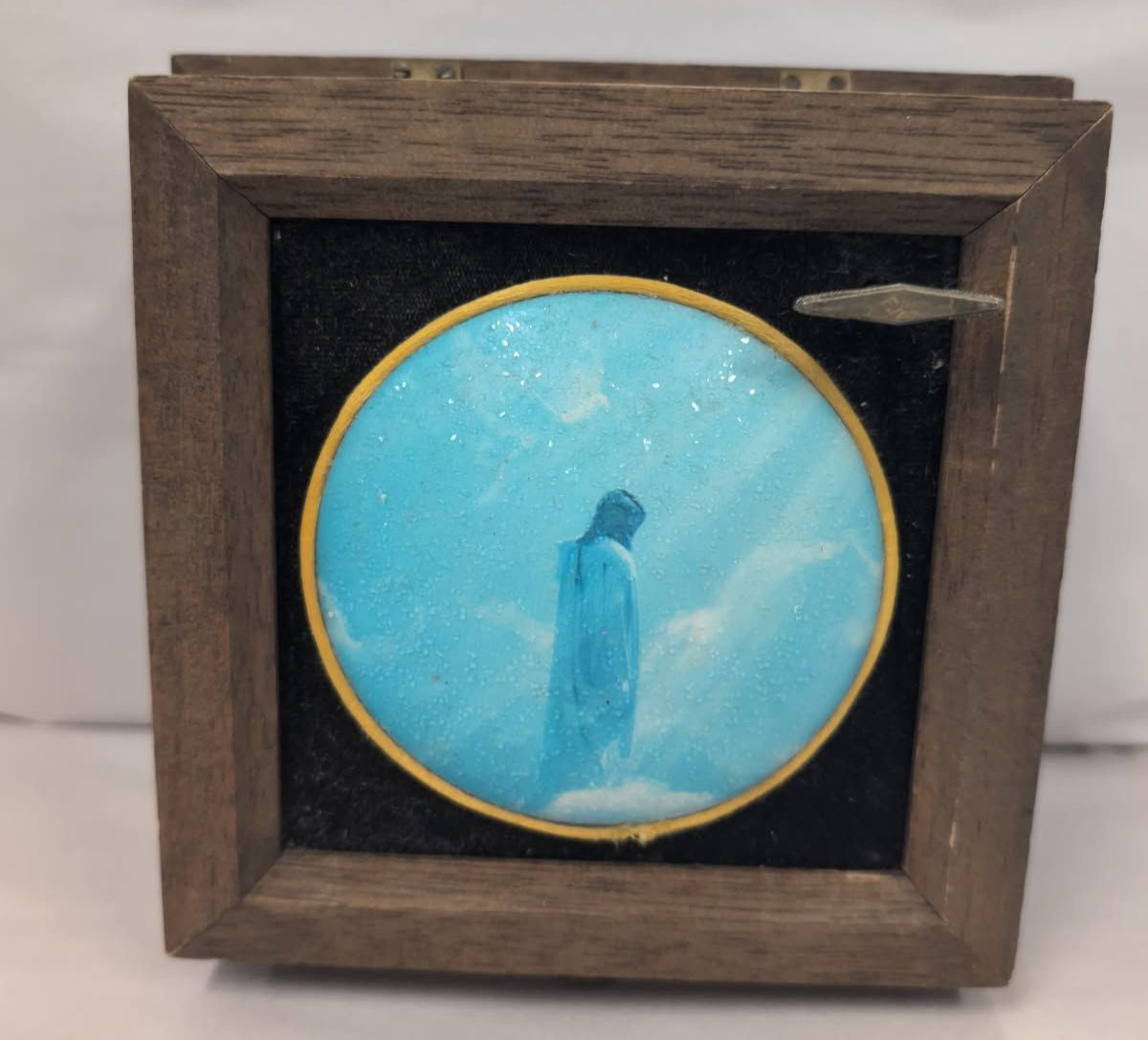 Vintage Amazing Grace Jesus Christ Music Jewelry Box