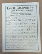"Everybody Loves My Baby but my baby don't love nobody but me" Aileen Stanley Sheet Music.1924.