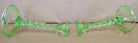 Uranium Glass Vaseline Glass Candlesticks
