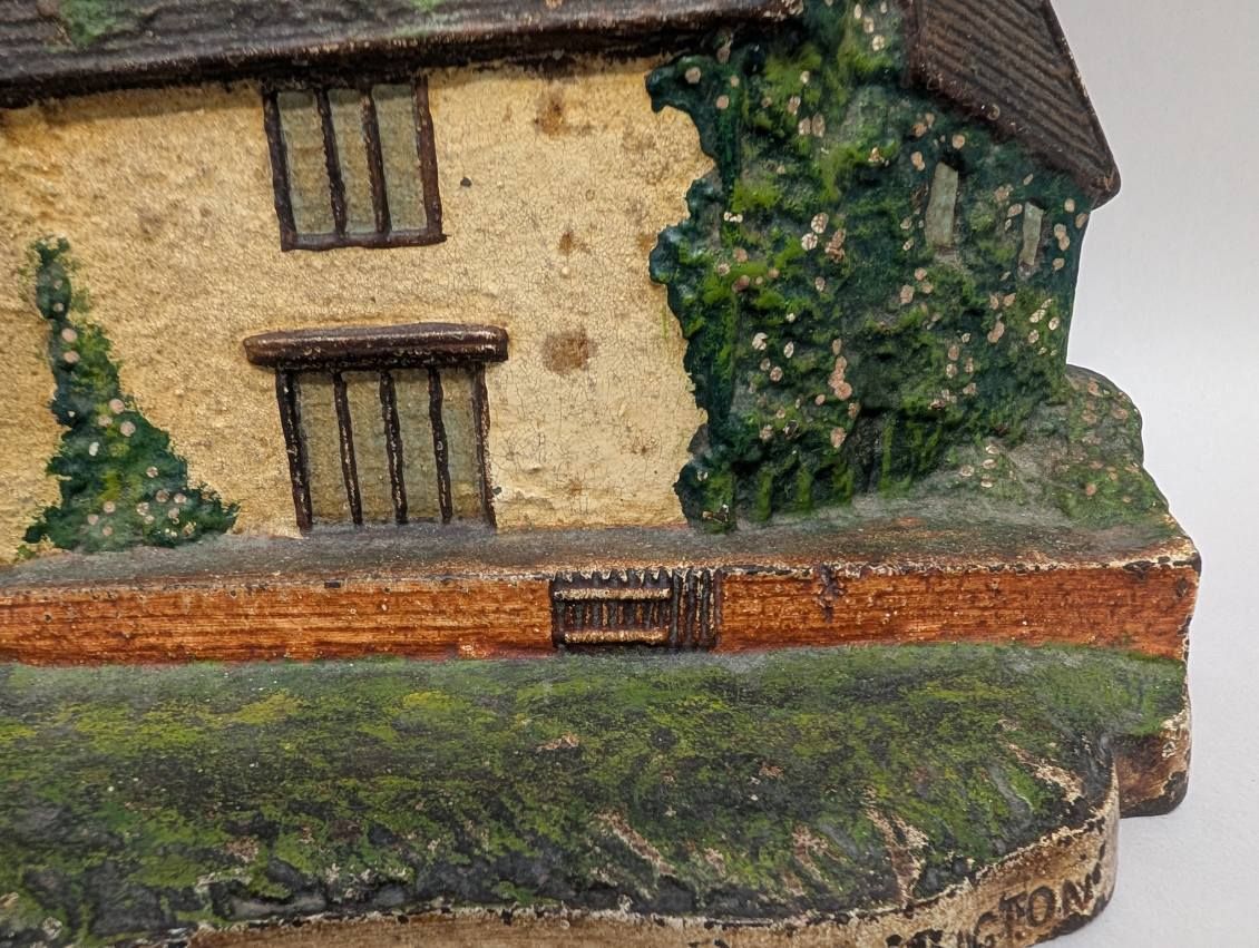 Cast Iron Sulgrave Manor Ancestral Home of George Washington in England 1925