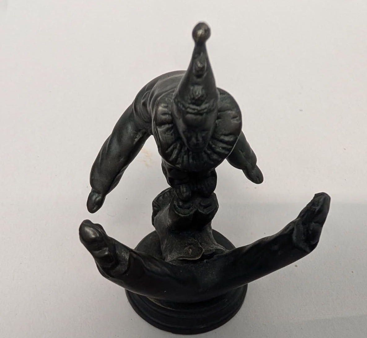 2 Bronze clown acrobats. 