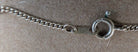 14K white gold with White Sapphire necklace