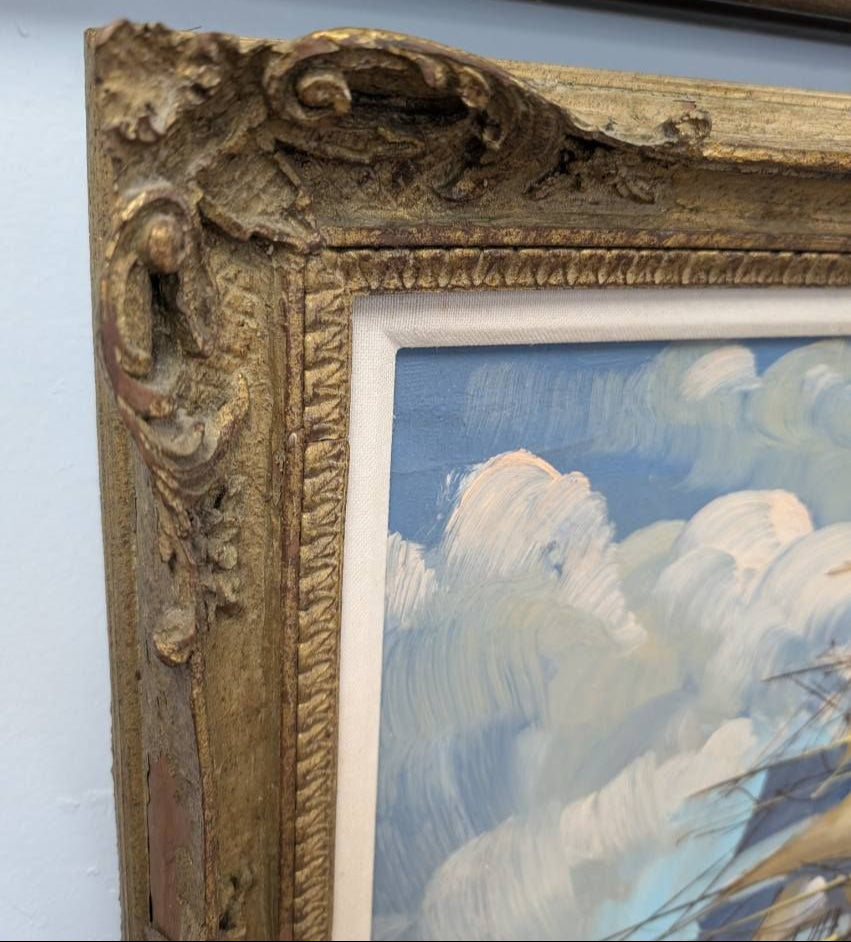 Ship on Rough Seas Oil Painting