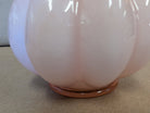 Vintage Fenton Glass pink ruffled vase