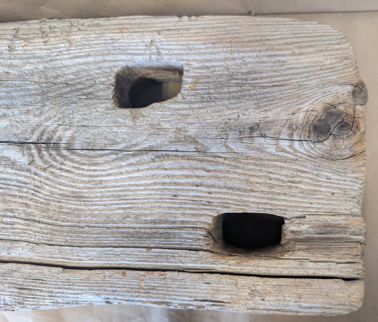Cape Cod Driftwood Ship pulley slab plank 