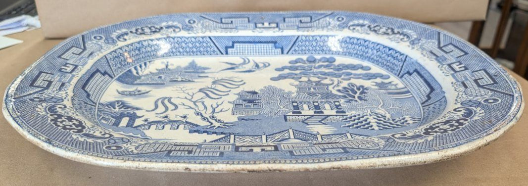17 3/4" Blue Willow Transferware Platter