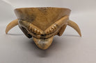 Vintage Mexican Guerrero Devil mini mask wearable as necklace.
