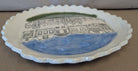 "Village Plate" Pottery food safe plate made by Cape Cod Artist Barbara Lavoine