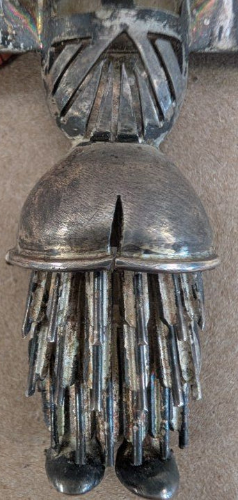 Sierra Small Bird Coral and Sterling Necklace 